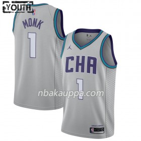 Charlotte Hornets Malik Monk 1 Jordan Brand 2019-2020 City Edition Pelipaidat Swingman - Lasten